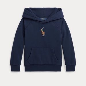 NWT Ralph Lauren Girls 6x Big Pony Fleece Hoodie